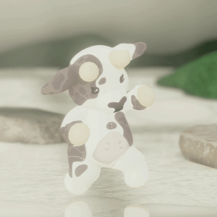 Plushie Cow Follower included with the Buxom Cow